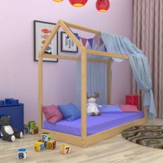 Детская кровать-домик SportBaby лак 80 х 190 см